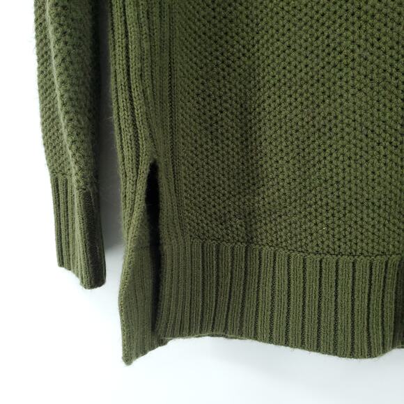 Ana Essential Boho Forest Green Chunky Knit LongSleeve CrewNeck Tunic Sweater XS - Picture 10 of 10